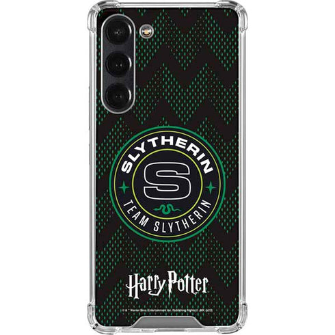 Wizarding Worlds Harry Potter Team Slytherin Galaxy S24 FE Clear Case